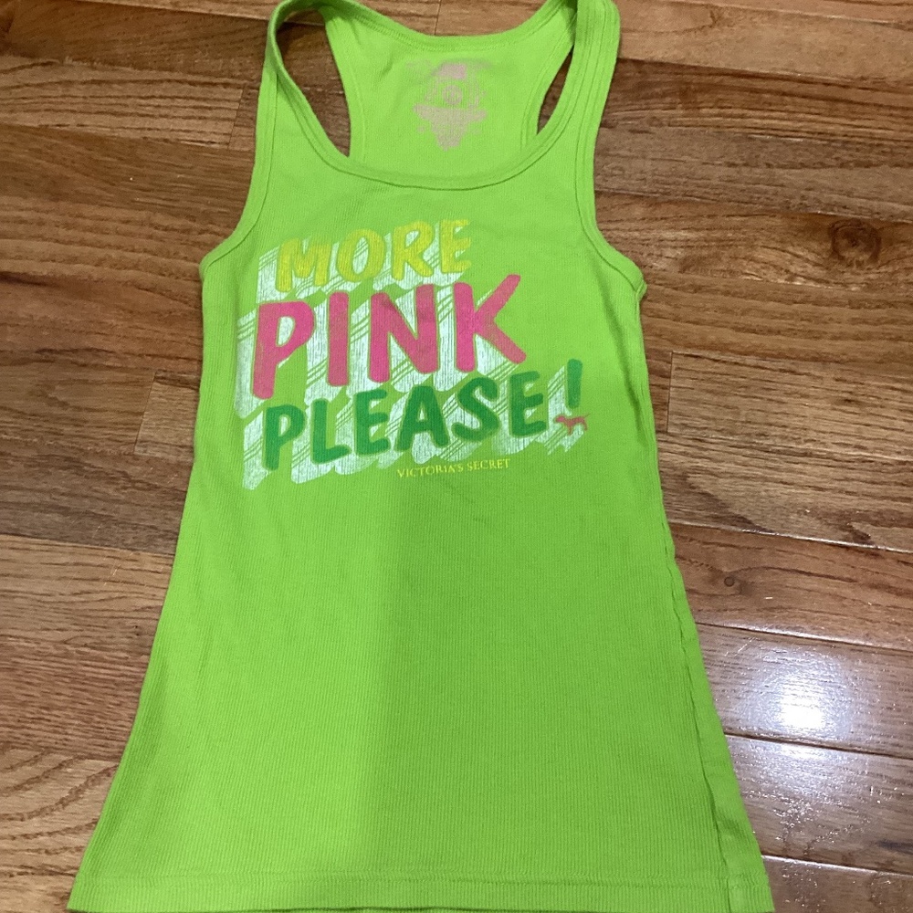 PINK Victoria’s”s Secret More Pink Please Love Pink Vintage Y2K Tank Top